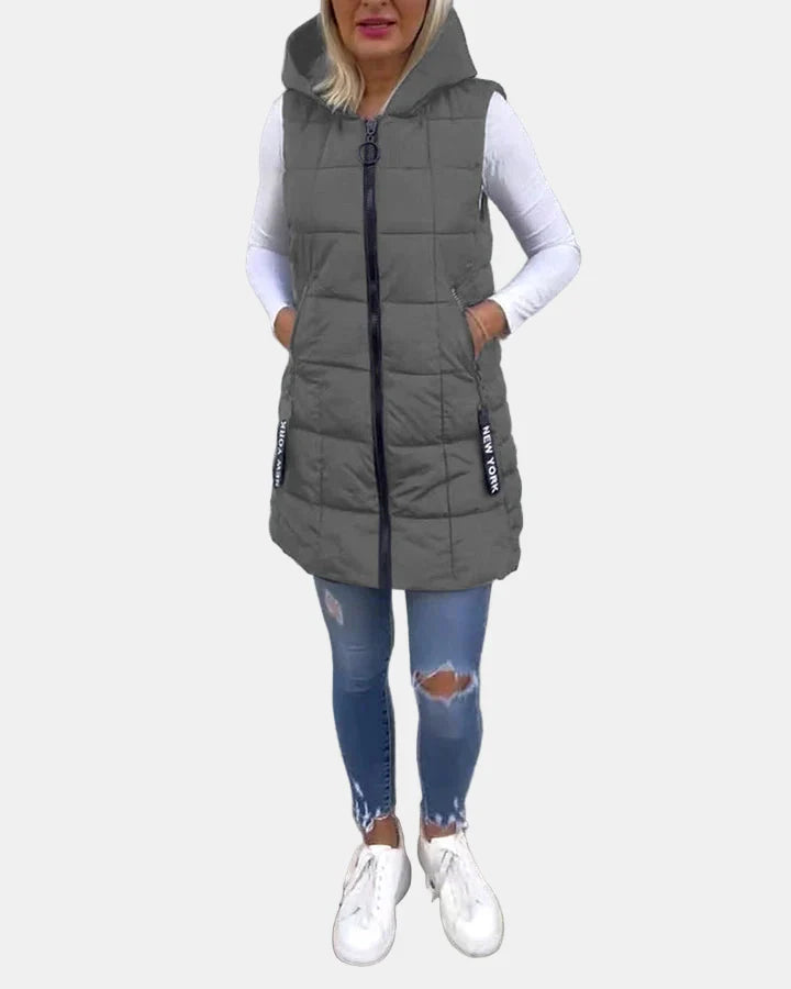 Solene | Sleeveless Padded Coat