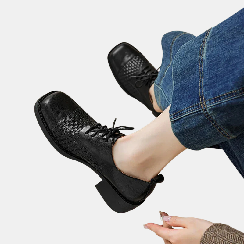 Odette | Leather Oxford Shoes