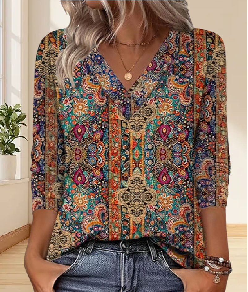 Eleanor | Relaxed Floral Blouse