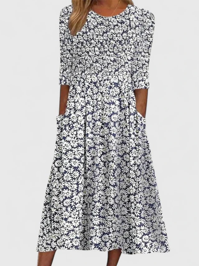 Everleigh | Elegant Floral Midi Dress
