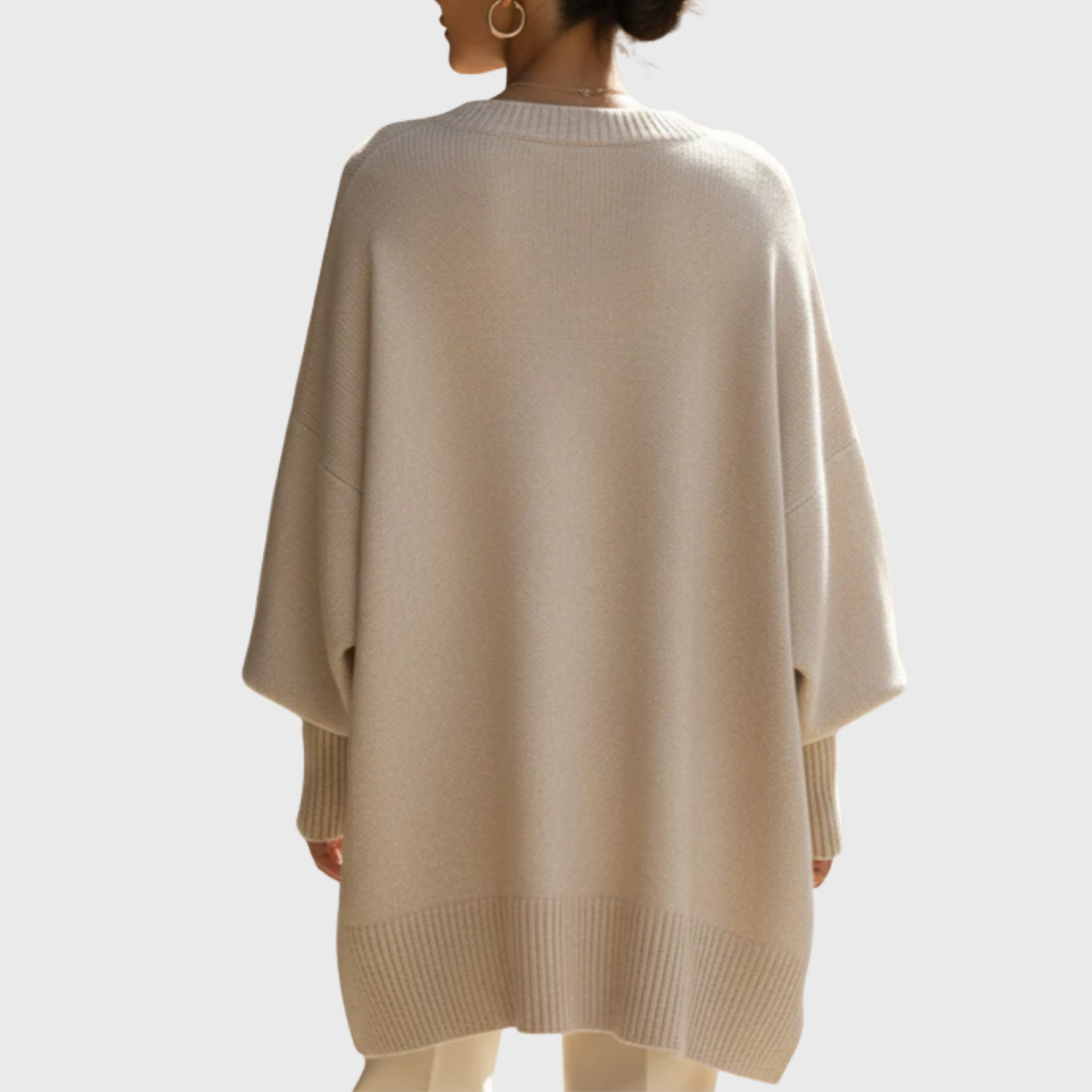 LIVIA OVERSIZED PONCHO SWEATER