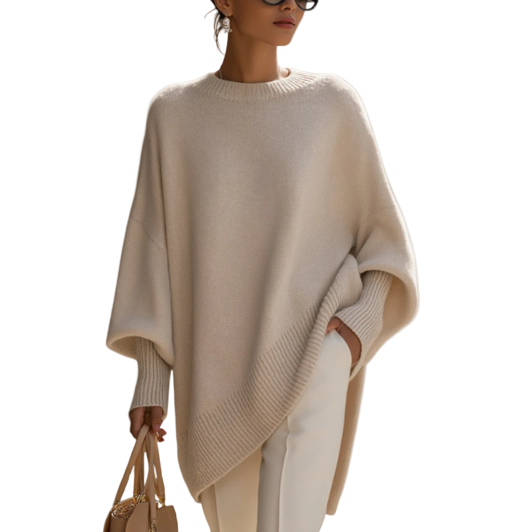 LIVIA OVERSIZED PONCHO SWEATER