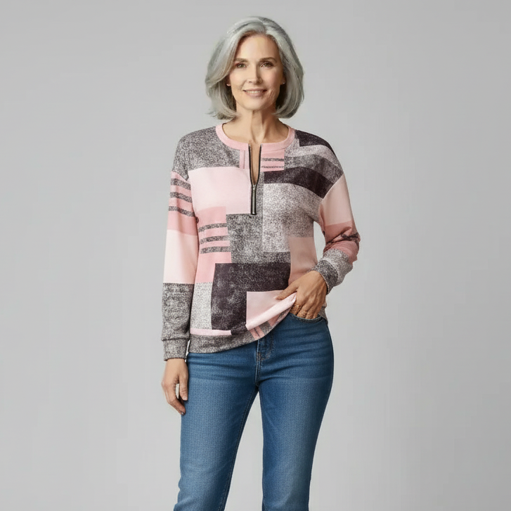 Auralie | Abstract Pattern Blouse