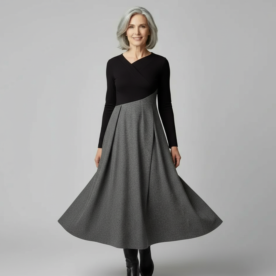 Isabelle | Elegant Draped Dress