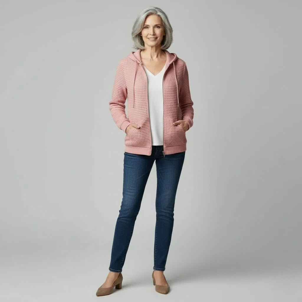 Calienne | Cozy Waffle Hoodie