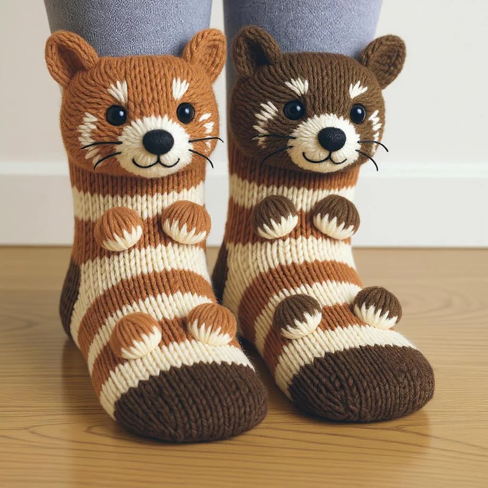 VERA COZY ANIMAL KNIT SOCKS 🐾✨