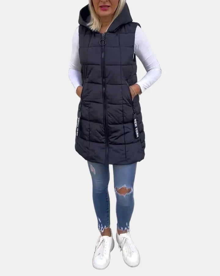 Solene | Sleeveless Padded Coat
