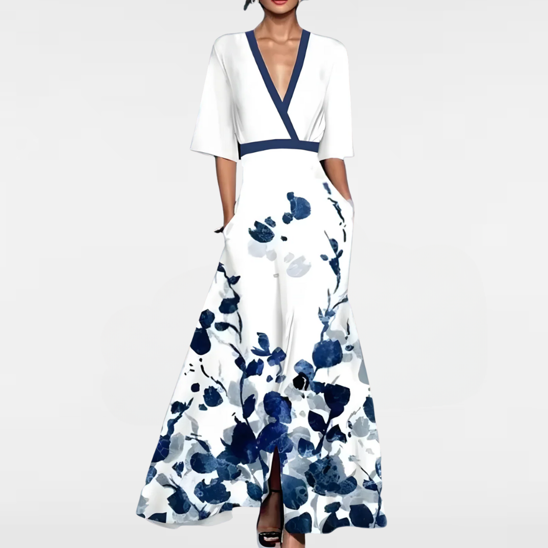 AVA™ | ELEGANT FLORAL DRESS