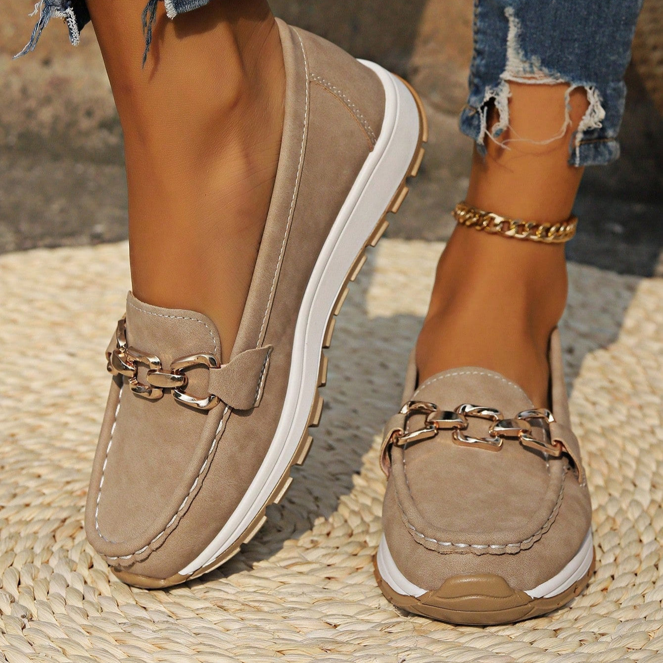 Ella - Flat Buckle Loafers