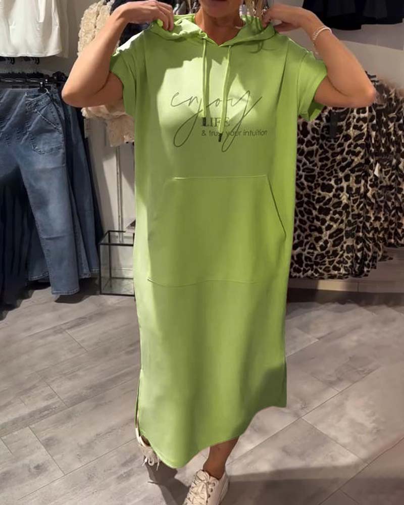 SHEILA | LONG DRESS WITH HOOD