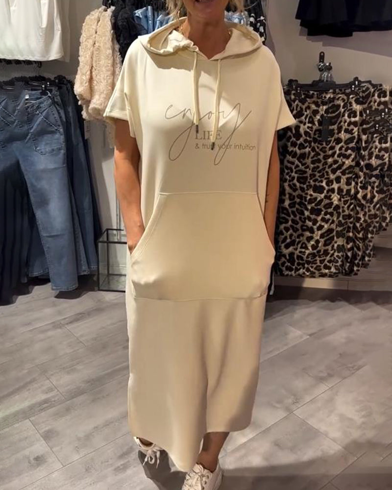 SHEILA | LONG DRESS WITH HOOD