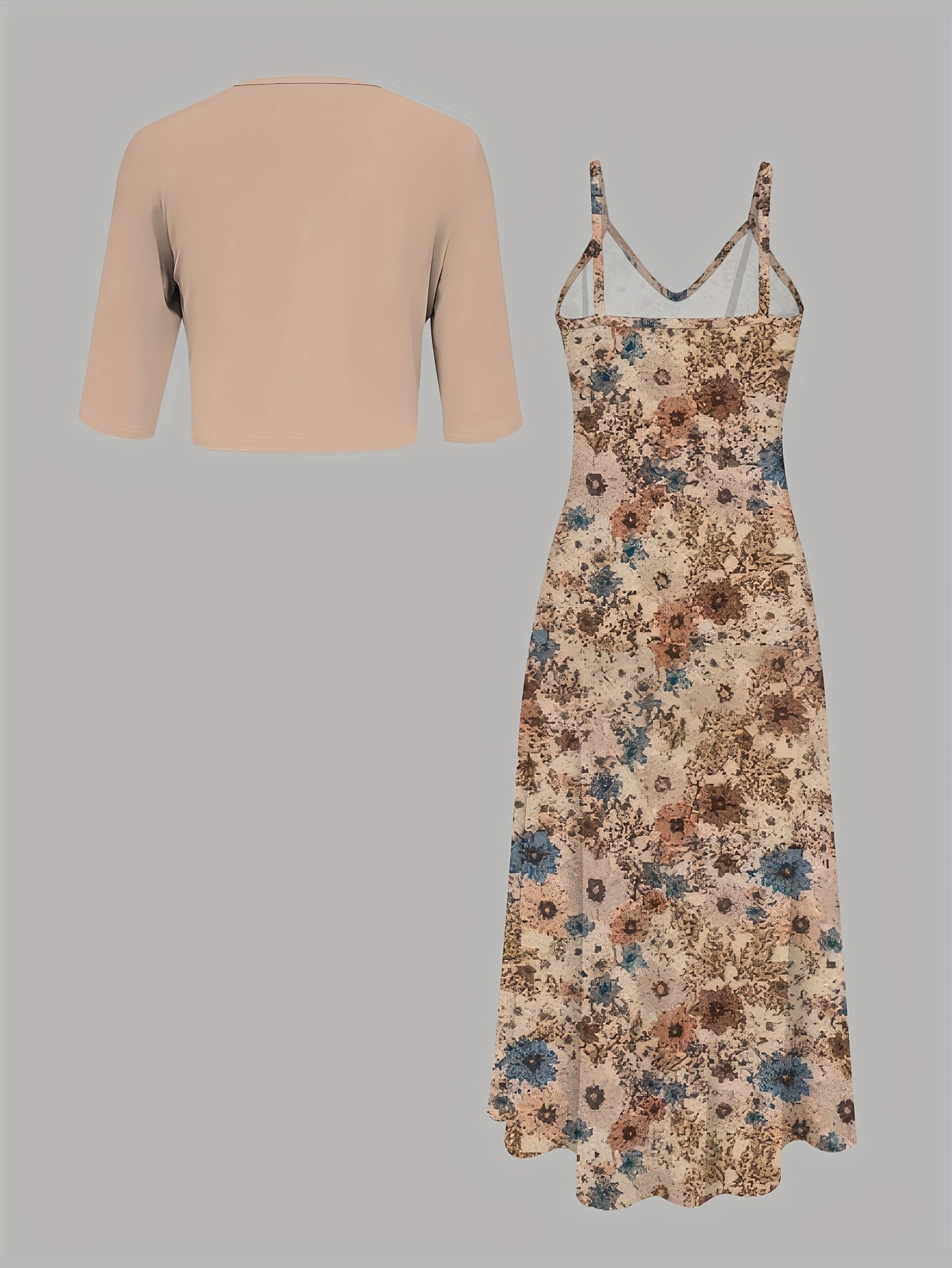 ELARA FLORAL PRINT DRESS SET