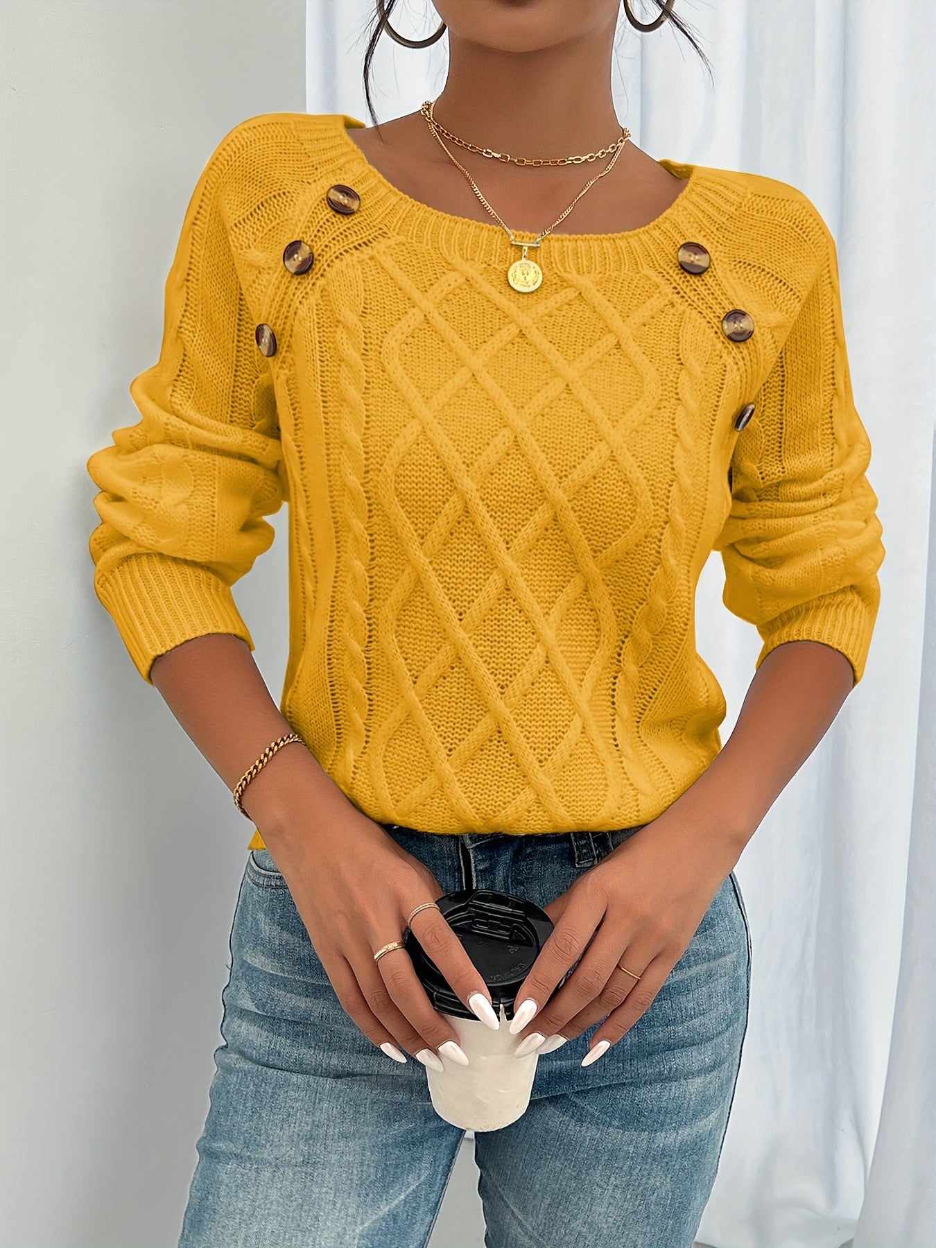 Amélie | Elegant Button Knit