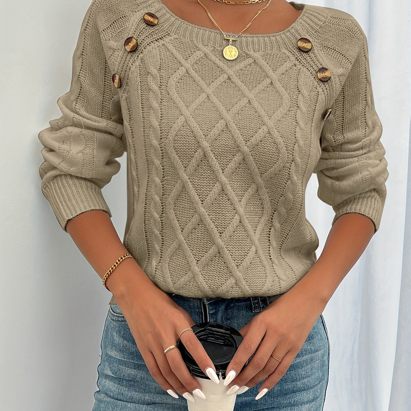 Amélie | Elegant Button Knit