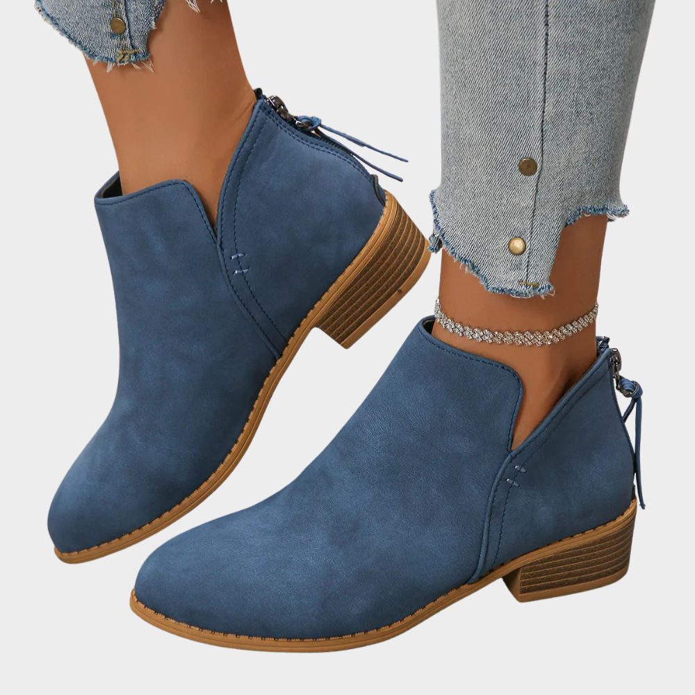 Oakley | Low Heel Ankle Boots