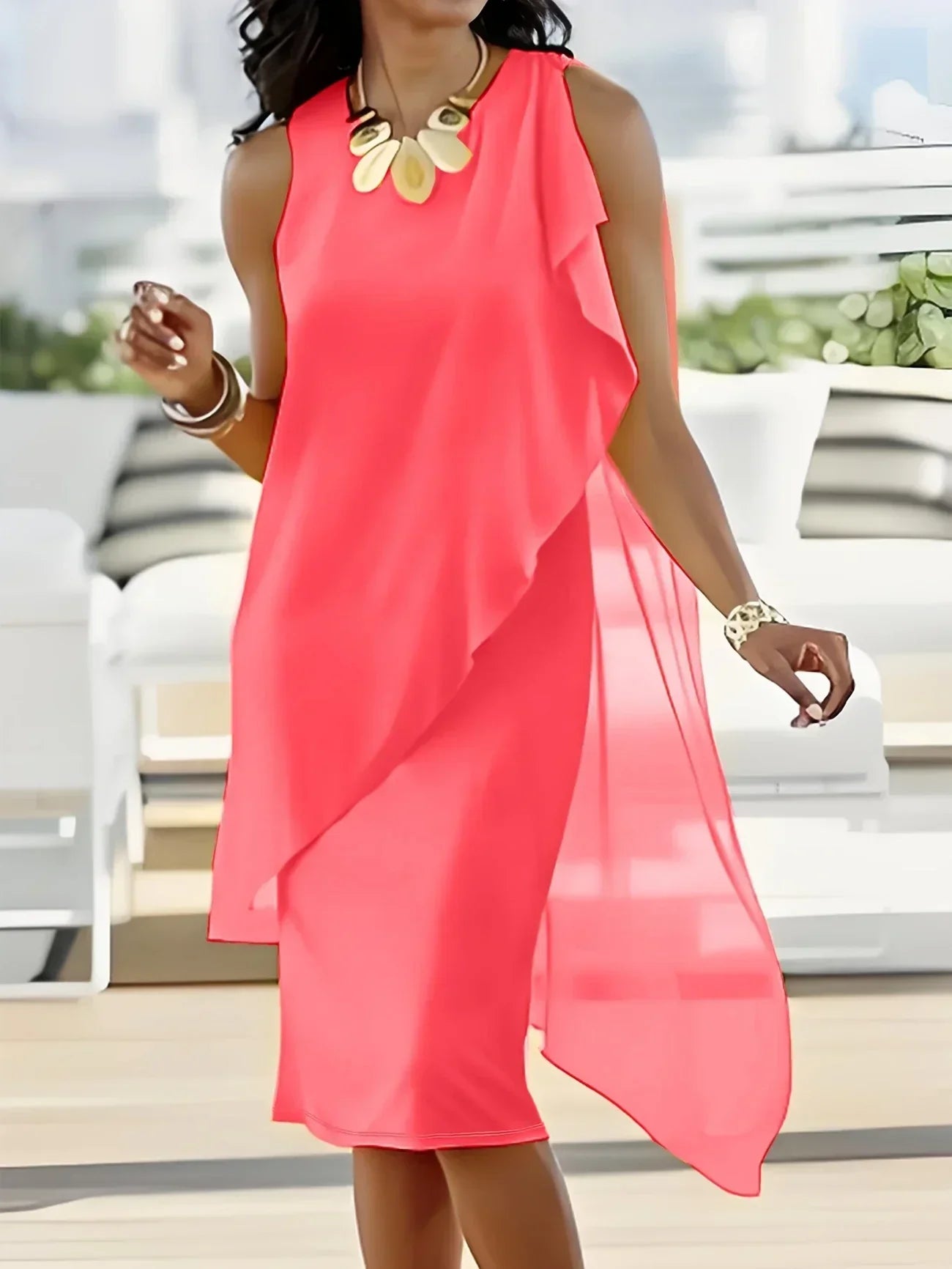 ADDIE | TIMELESS SLEEVELESS MIDI DRESS