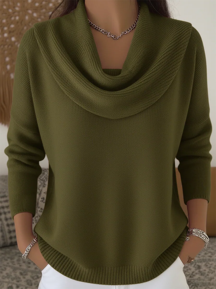 Celeste | Draped Cowl Sweater