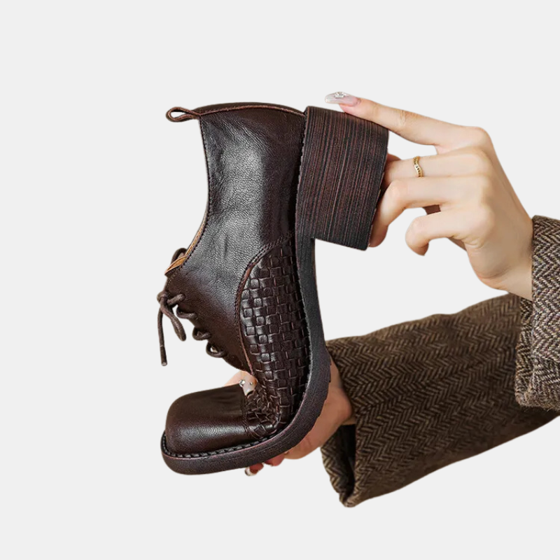 Odette | Leather Oxford Shoes