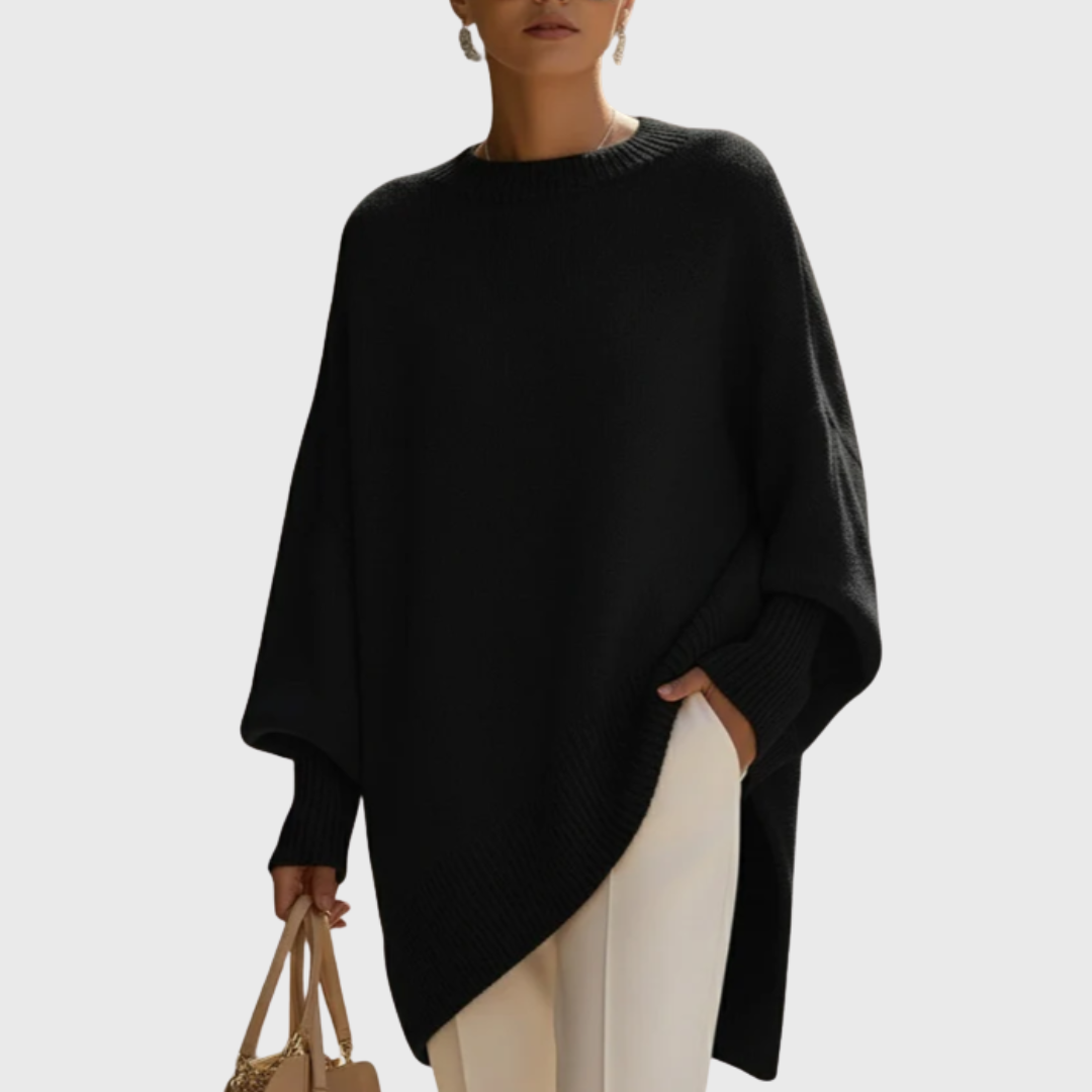 LIVIA OVERSIZED PONCHO SWEATER