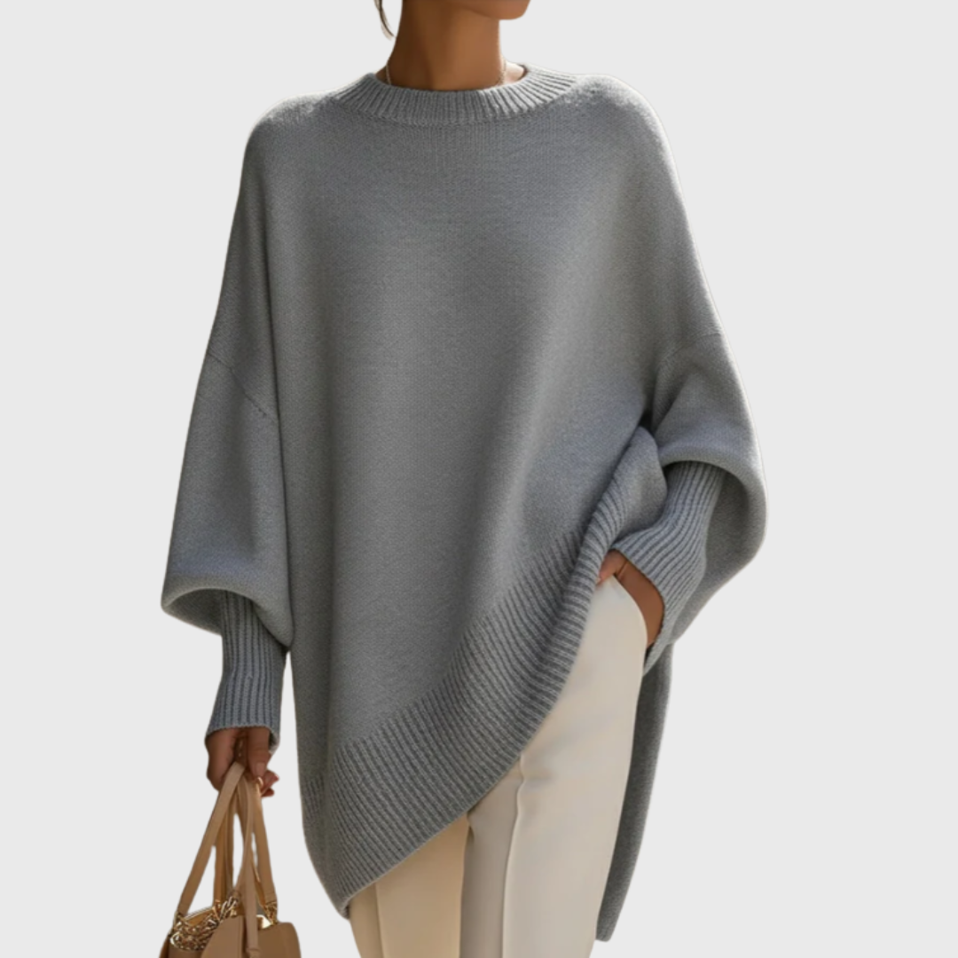 LIVIA OVERSIZED PONCHO SWEATER
