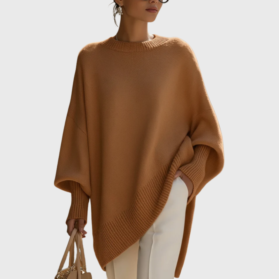 LIVIA OVERSIZED PONCHO SWEATER