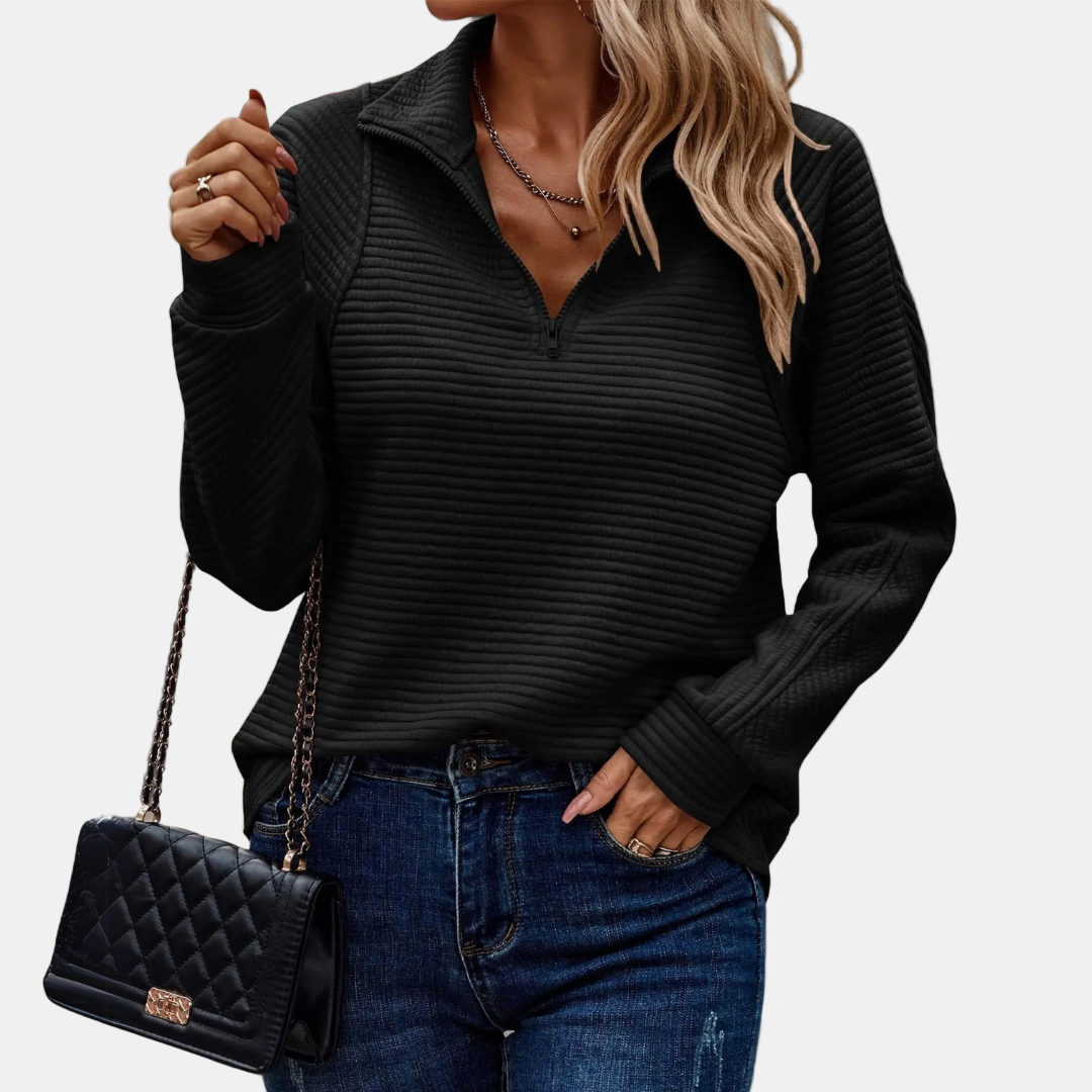 Maevira | Half-Zip Detailed Pullover