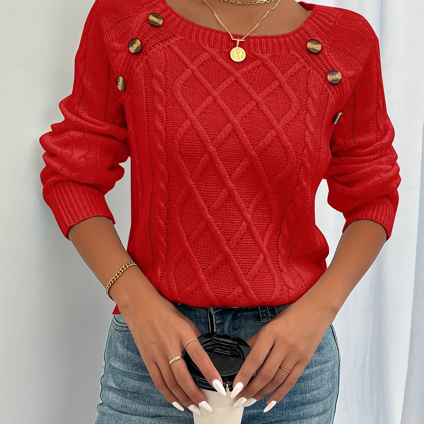 Amélie | Elegant Button Knit