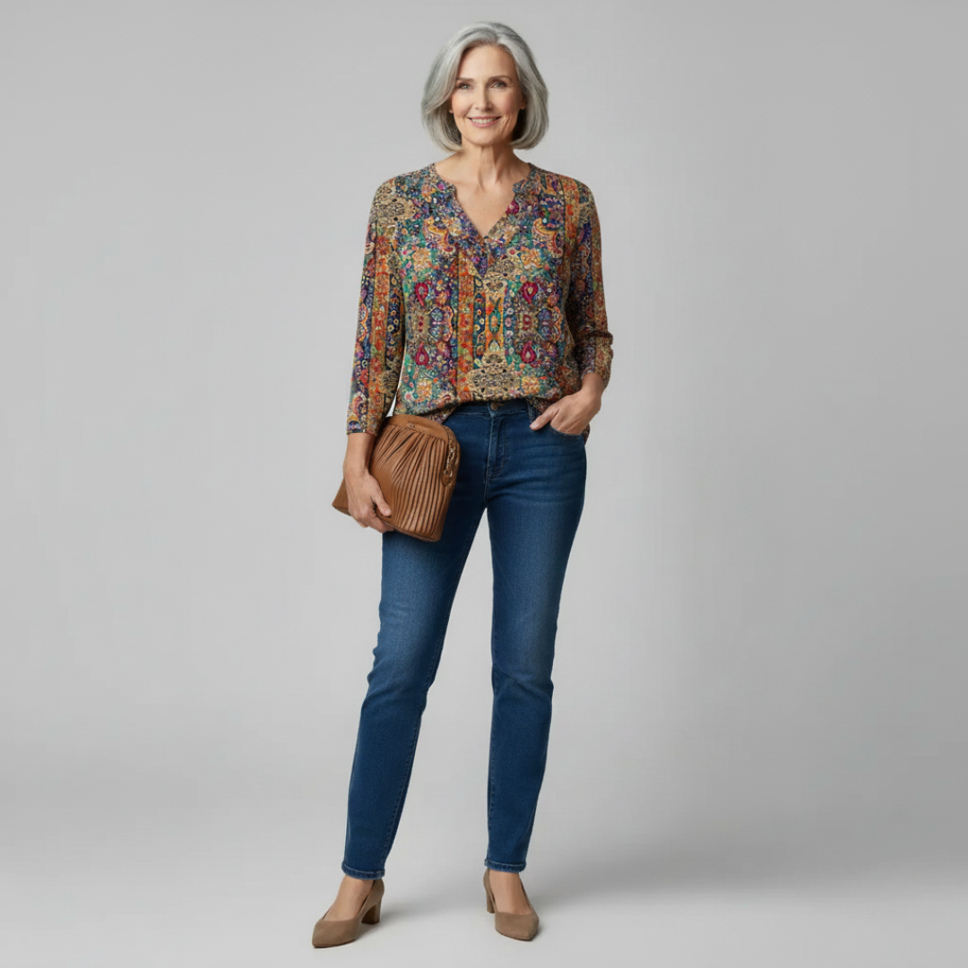 Eleanor | Relaxed Floral Blouse